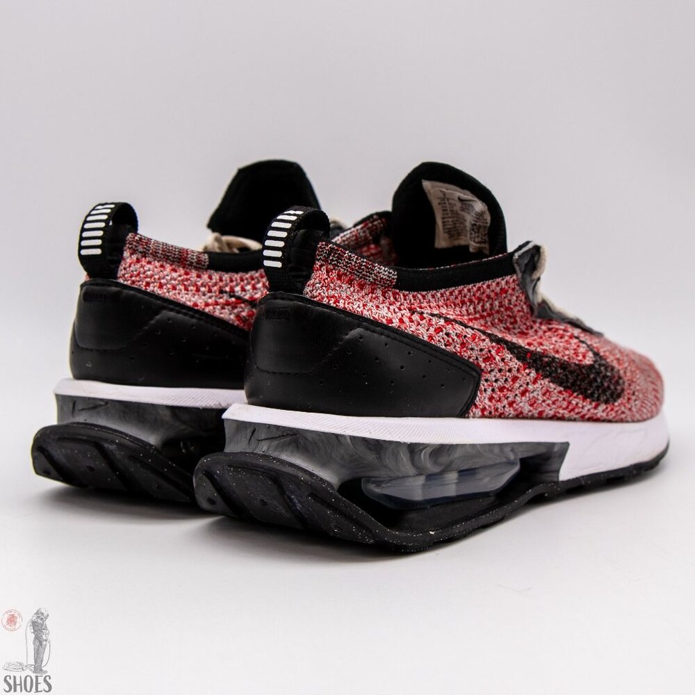 Nike Air Max Flyknit Racer Next Nature 'University Red Wold Grey' - Men's Size 9 - Picture 5 of 15